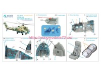 QD+72184   3D Декаль интерьера кабины Ми-24В (Hobby Boss/ARK Models) (с 3D-печатными деталями) (attach3 89258)